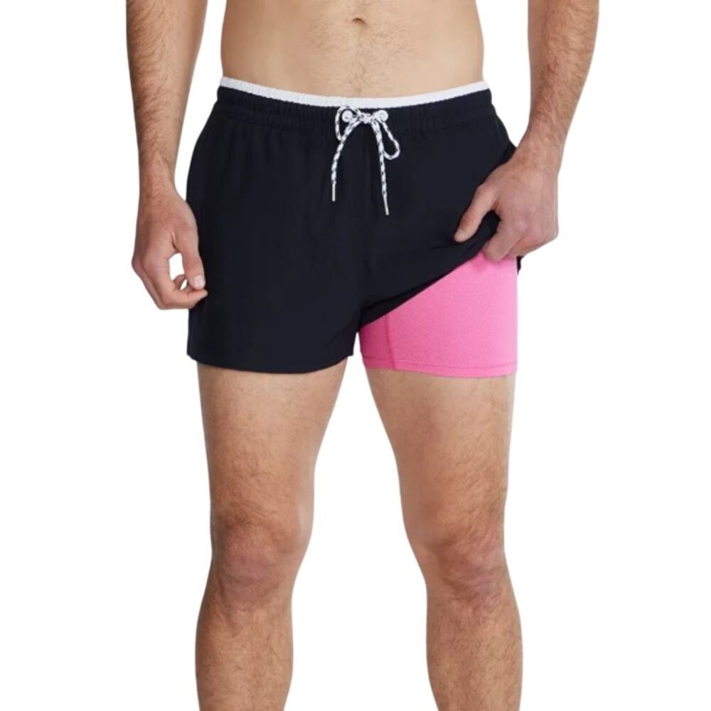 Chubbies The Capes Lined Classic 5.5" Swim Trunk Black Size XXXL